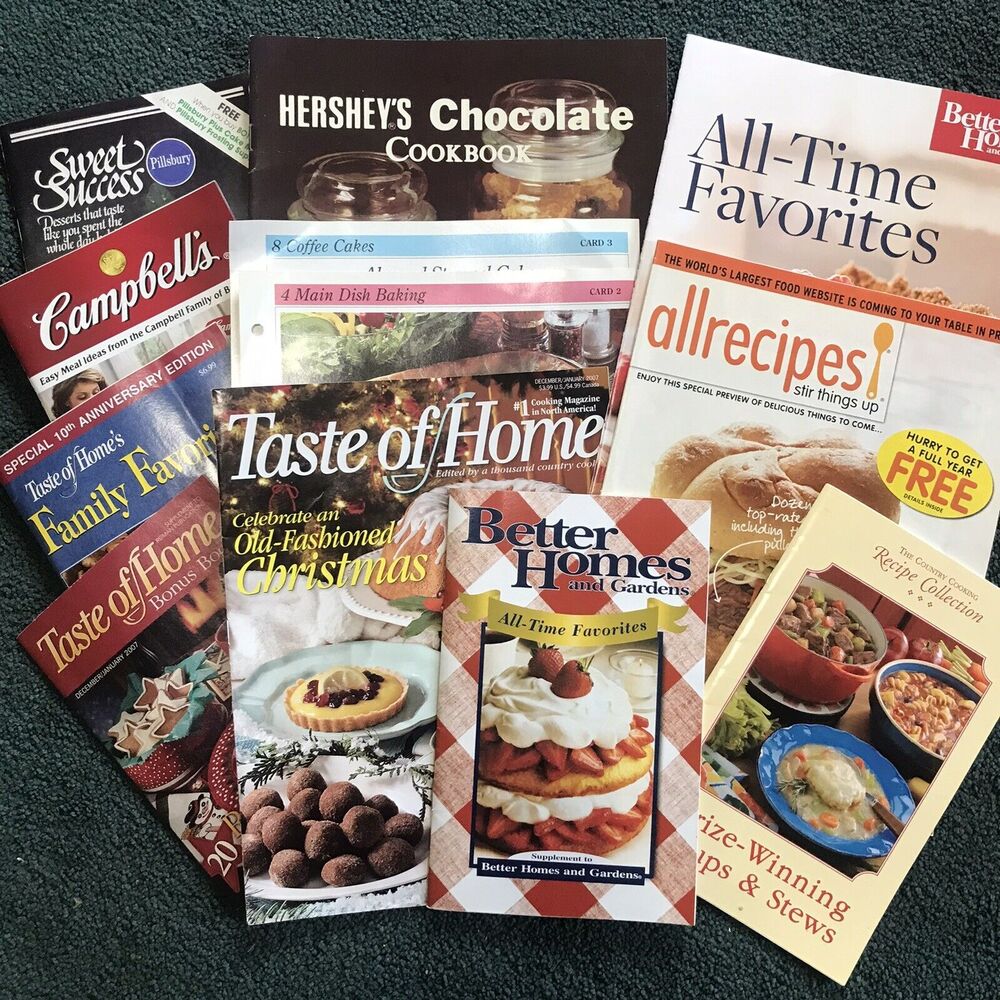 Lot of 12‎ Recipe Booklets Cookbooks Pamphlets Flyers Taste Home Hershey